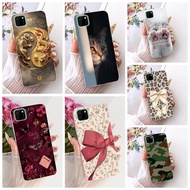 Clear For Huawei Y5p Case DRA-LX9 Cute Luxury Flowers Cool Painted Soft Phone Casing For Y5p Huawei