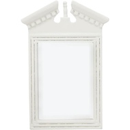 ERINGOGO 1pc White Mirror Model Household Decor Mini Mirror Fairy Accessories Miniture House Furnitu