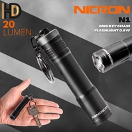 NICRON N1 Micro Key Chain Flash Light / 20 Lumen / 1 Year Warranty
