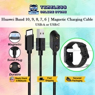 🇲🇾 Huawei Band 10, 9, 8, 7, 6 USB Magnetic Charging Cable, 3 Months Warranty, 100cm, USB A or USB C 