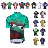 UFOBIKE Cycling Jersey Men Retro Summer 2019 Short Sleeve Mountain Bike Jersey Apparel Mtb Shirt Bik