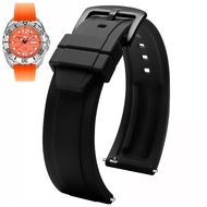 ✸ Rubber Watchband For Seiko PROSPEX Series 20mm 22mm Water Ghost Omega Seamaster Tudor Waterproof Silicone Watch Bracelet Strap