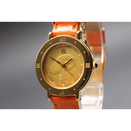 [Near MINT] Vintage SEIKO Alba Aries Dial V401-0170 Gold 27mm Quartz Ladies Watc