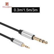 [UsusexaMY] 3.5mm to 1/4 inch Stereo Audio Cable Headphone Adapter 3.5 mm 1/8 inch Male to