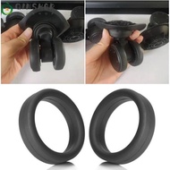 QINSHOP 3Pcs Luggage Wheel Ring, Flexible Silicone Rubber Ring, Durable Elastic Thick Flat Diameter 35 mm Wheel Hoops Luggage Wheel