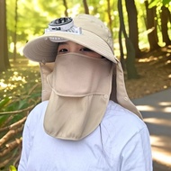 HOT DEALSummer Solar Digital Display Charging with Fan Hat Female Outdoor Big Brim Fishing Sunshade 