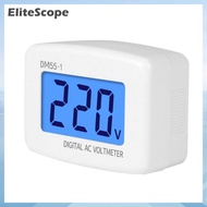EliteScope Vôn kế kỹ thuật số AC 80-300V thiết bị kiểm tra điện áp ổ cắm phích cắm chuẩn Châu Âu DM5