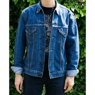 Jeans and Quality Men's Jeans Jacket Men's Artist Dil LH919 Jacket - Light Blue, M