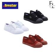 รองเท้านักเรียน รองเท้าผ้าใบ Breaker 4x4 รองเท้านักเรียนชาย-หญิง สี ดำ ขาว น้ำตาล เบอร์ 29-47