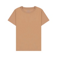 Giordano Womens Interlock Embroidery Tee Liquid Touch (05323272001)  เสื้อยืดผู้หญิง เสื้อยืดคอกลม เ