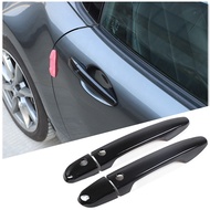 For Mazda MX-5 MX 5 MX5 ND 2016-2021 ABS Black Exterior Door Handles Cover Protective Sticker Accessories