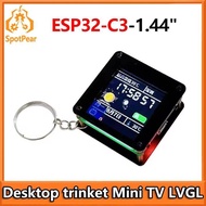 ESP32 C3 1.44inch LCD Display Screen ST7735 desktop trinket Mini TV Portable Pendant LVGL SPI Develo