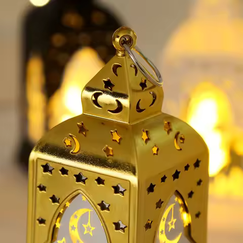 LED Lantern Lights Castle Lights Ramadhan Decorations Eid Gifts Table Decorations Islamic Muslim Hol