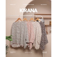 KIRANA CLASSIC FLORAL BLOUSE SULAM BATWING STYLE