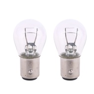 2pcs P21/5W S25 12V21/5 BAY15D Lampu Kaca Jernih Kereta Mentol Lampu Brek Belakang Penunjuk Kereta H