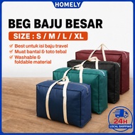 Beg Travel Guni Berzip – Saiz Besar untuk Pakaian, Toto & Bantal