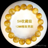 Natural Grade Golden Tide Single Circle Eagle Eye Stone Yellow Bracelet Couple Tiger Eye Stone Unise