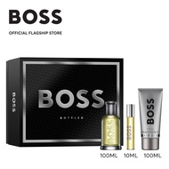 BOSS Bottled Fragrance Holiday Set Box (BOSS Bottled EDT 100ml + BOSS Bottled Travel Spray 10ml + BO