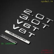 PWAY Audi Audi Car Logo A4A6Q3Q5Q7A8L Four-wheel Drive WV6TV8T Car Sticker Rear Tail Logo Word Logo 