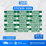 CLINIC, COMMUNITY HEALTH CENTER, HOSPITAL ROOM STICKER 30 X 10 CM