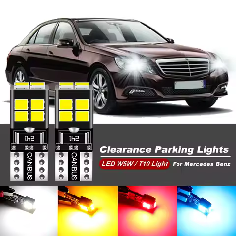 2PCS T10 LED Bulbs W5W For Mercedes Benz W203 W204 C63 C200 C180 W211 S211 E270 E300 E320 E350 E500 