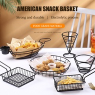 Fries Basket Round Tableware Fries Tray French Fries Holder