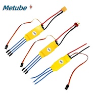 METUBE Speed Controller, RC Parts Helicopter Boat ESC Brushless Motor, Replacement Banana Head T Plu