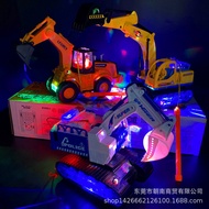 Mid-Autumn Festival Boys Deformed Police Car Robot Excavator Lantern Portable Engineering Vehicle El