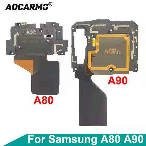 Aocarmo NFC Sensor Antenna Induction Coil Module Flex Cable Motherboard Cover For Samsung Galaxy A80