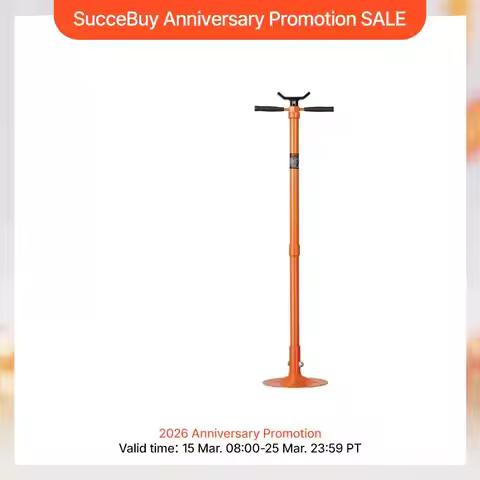 SucceBuy Underhoist Support Stand, 3/4 Ton Under Hoist Jack Stand, Self-Locking Threaded Screw, Fit 