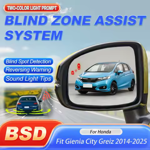 Car Blind Spot Monitoring System For Honda Fit Gienia City Greiz 2014 to 2025 BSD BSA Electrical App