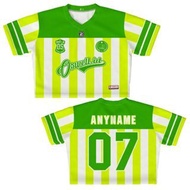 JERSEY GIRLY CROP TOP GREEN LINES 07