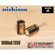 [E-CAP] 1000uF/35V 85 C Nichicon FW (M) 12.5x20mm P=5mm