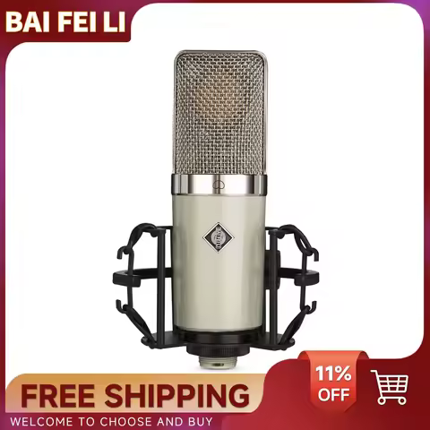 BAIFEILI V7 Cardioid Metal Condenser XLR Microphone With 34mm Large Diaphragm for Recording Podcasti