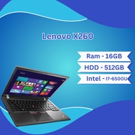 Lenovo Thinkpad X260 | Ram : 16GB | HDD : 512GB | Intel : I7-6Gen - Refurbished Like New