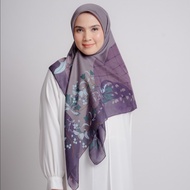 TK Elzatta Jilbab Segi Empat Scarf Motif Premium Obelia Ceisya - Ungu