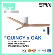 SPIN QUINCY (Timber Series) 43/52/60 Inch DC-Eco Ceiling Fan