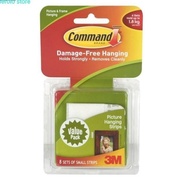 LEM DINDING /3M STRIP COMMAND SMALL PICTURE HANGING - 8 PC ASLI