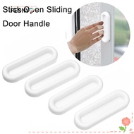 ❈PEONY❈ 4Pcs Multifunction Door Handle Punch-Free Labor Saving Auxiliary Device Stick Open Sliding Door Knob Self-adhesive Cabinet Drawer Organizer Wardrobe Glass Window Grip