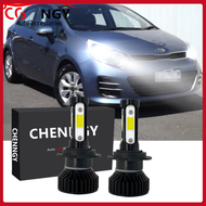 สำหรับKia Rio UB 2016 2015 2014 2013 (ไฟหน้า) -ด้านหน้าH7 LEDไฟหน้าหลอดไฟชุดแปลง 6000K 12V-32Vสีขาวจ
