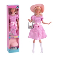 30Cm Thời Trang Búp bê Barbie Châu Âu Và phong cách Mỹ phong cách Hepburn Retro chấm bi lượn sóng Re