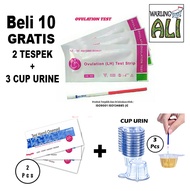 10 GRATIS 2 TESPEK + 3 CUP URINE Alat tes Ovulasi / test ovum / tes kesuburan / alat tes kesuburan w