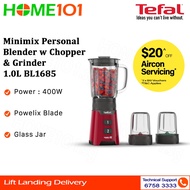 Tefal Minimix Personal Blender w Chopper &amp; Grinder 1.0L BL1685