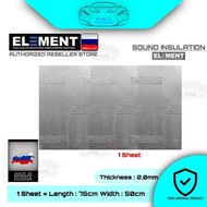 1 Sheet ELEMENT CAR SOUND PROOF ( SOUND DAMPING )