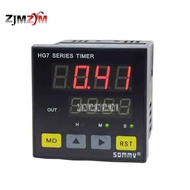 New Arrival Multifunction HG7-RB40 Time Relay AC220V 3A Double Row Four LED A Group of Relay Output 