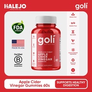 Goli Nutrition Apple Cider Vinegar Gummies 60 pcs with Vitamins B9 & B12 [EXP:7/31/27]