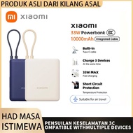 Xiaomi 33W 3C Certified PowerBank 10000mAh(Built-in Cable) Pocket Version Fast Charging Power bank C