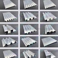 Customizable Aluminum Alloy Profile Great Wall Board Wave Door Head Advertising Concave-Bump Grille 