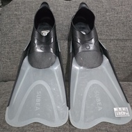 Fins swimming frog shoes Subea size 40-41 black grey