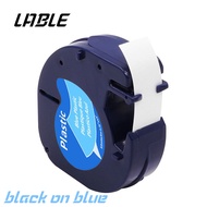 LABLE Compatible for DYMO LetraTag Tape Black on White 91201 12267 91202 91203 91204 91205 Plastic T